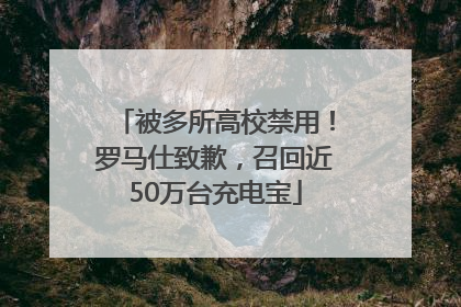 被多所高校禁用！罗马仕致歉，召回近50万台充电宝