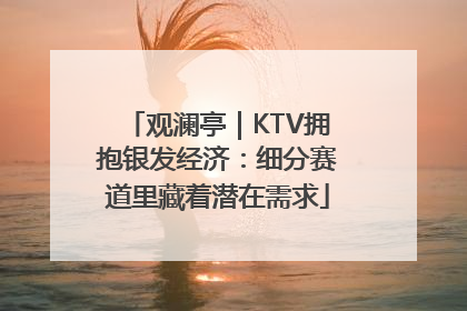观澜亭|KTV拥抱银发经济:细分赛道里藏着潜在需求