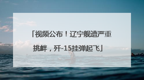 视频公布！辽宁舰遭严重挑衅，歼-15挂弹起飞