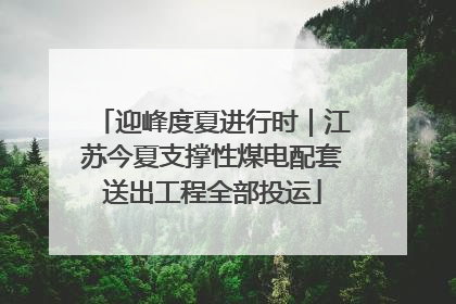 迎峰度夏进行时｜江苏今夏支撑性煤电配套送出工程全部投运