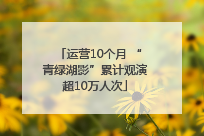 运营10个月 “青绿湖影”累计观演超10万人次