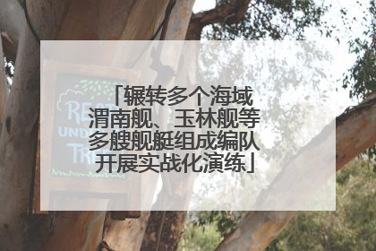 辗转多个海域 渭南舰、玉林舰等多艘舰艇组成编队开展实战化演练