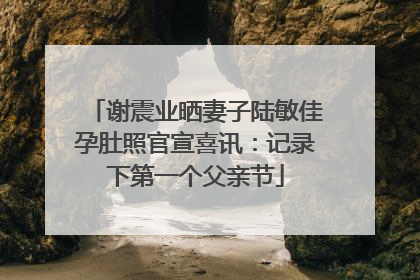 谢震业晒妻子陆敏佳孕肚照官宣喜讯：记录下第一个父亲节