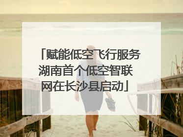赋能低空飞行服务 湖南首个低空智联网在长沙县启动