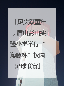 足尖跃童年，眉山彭山实验小学举行“海豚杯”校园足球联赛