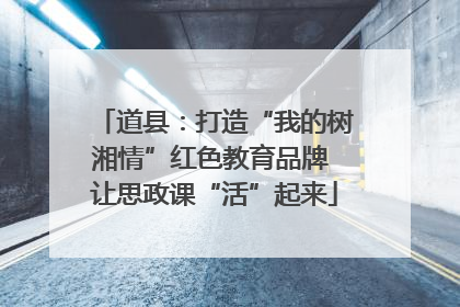 道县：打造“我的树湘情”红色教育品牌 让思政课“活”起来