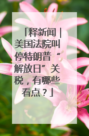 释新闻｜美国法院叫停特朗普“解放日”关税，有哪些看点？