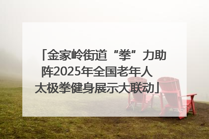 金家岭街道“拳”力助阵2025年全国老年人太极拳健身展示大联动