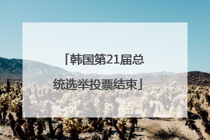 韩国第21届总统选举投票结束