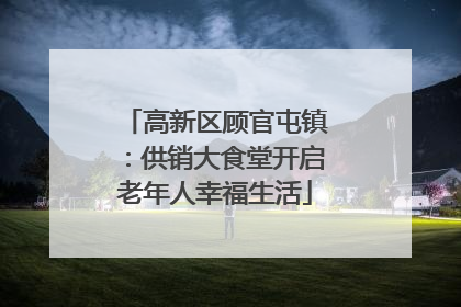 高新区顾官屯镇：供销大食堂开启老年人幸福生活