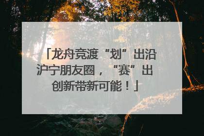 龙舟竞渡“划”出沿沪宁朋友圈，“赛”出创新带新可能！