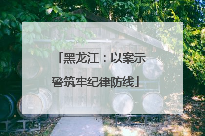 黑龙江：以案示警筑牢纪律防线