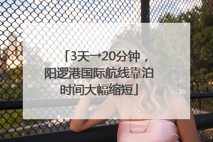 3天→20分钟，阳逻港国际航线靠泊时间大幅缩短