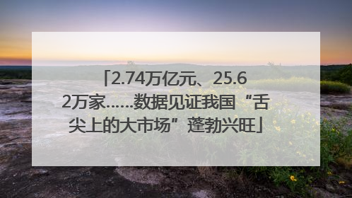 2.74万亿元、25.62万家……数据见证我国“舌尖上的大市场”蓬勃兴旺