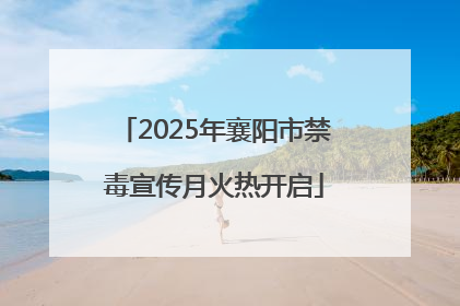 2025年襄阳市禁毒宣传月火热开启