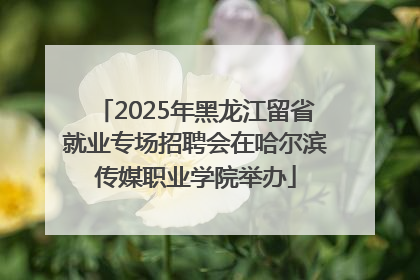 2025年黑龙江留省就业专场招聘会在哈尔滨传媒职业学院举办