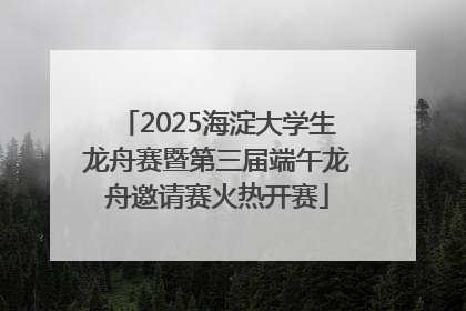 2025海淀大学生龙舟赛暨第三届端午龙舟邀请赛火热开赛