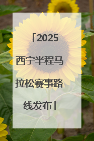 2025西宁半程马拉松赛事路线发布