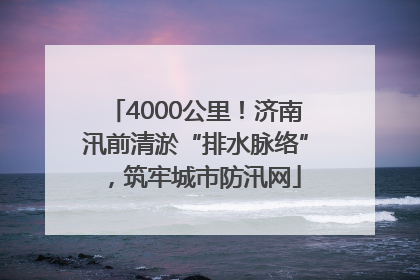 4000公里！济南汛前清淤“排水脉络”，筑牢城市防汛网