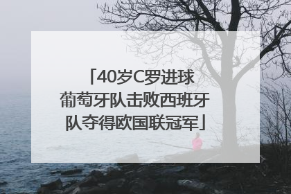 40岁C罗进球 葡萄牙队击败西班牙队夺得欧国联冠军