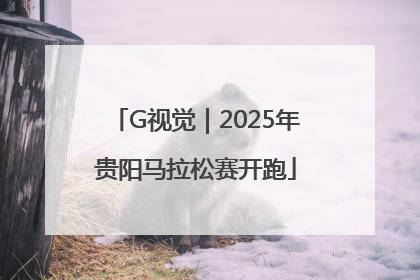 G视觉｜2025年贵阳马拉松赛开跑